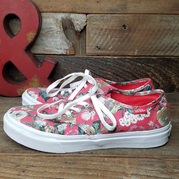 Vans Shoes - Vans Canvas colorful Floral Canvas Lace Up Shoes